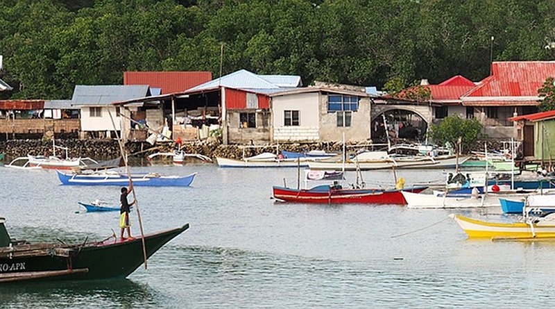 Fishing village in the Philippines