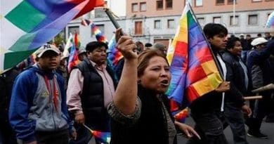 Bolivians protest. Photo Credit: Tasnim News Agency