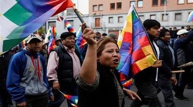 Bolivians protest. Photo Credit: Tasnim News Agency