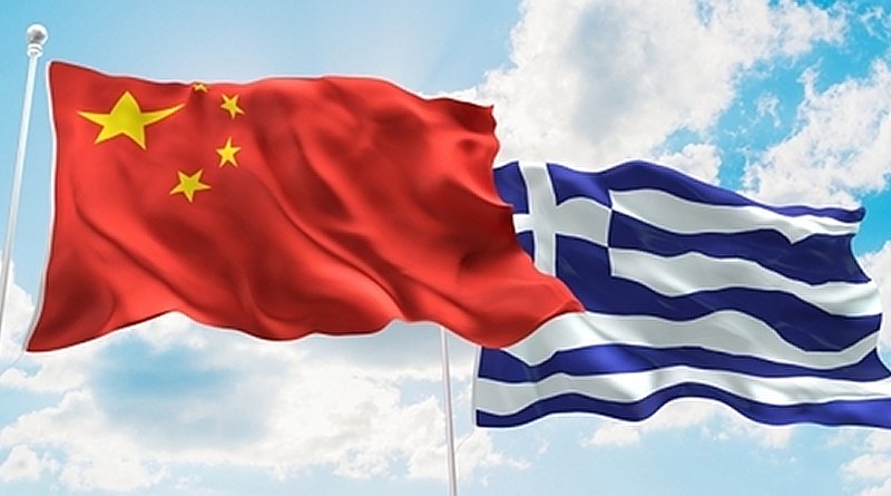 Flags of China and Greece