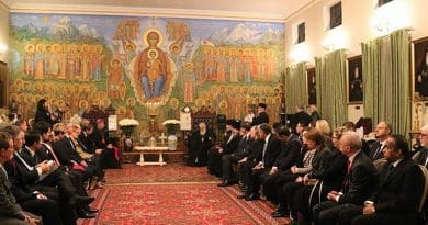 Georgian Orthodox Church patriarch Ilia II hosts foreign diplomats in the patriarchate. Photo: Patriarchate.ge