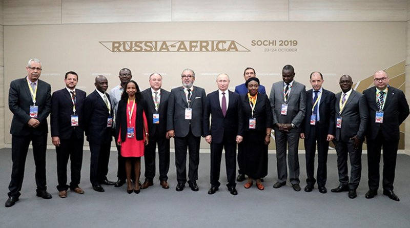 Russian President Vladimir Putin with Africa News Agency Heads