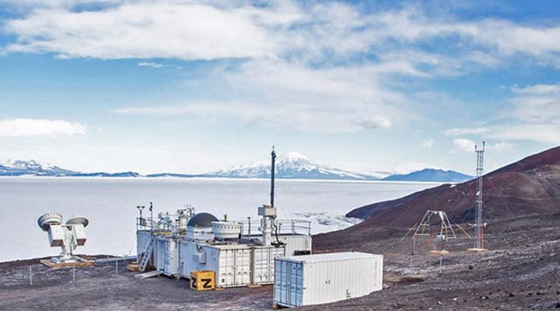 The Atmospheric Radiation Measurement (ARM) Mobile Facility (AMF2) was deployed to McMurdo Station, Antarctica, as part of a 14-month field campaign to gather sophisticated data with cloud radars and high spectral resolution lidar, and a complete aerosol suite. CREDIT US Department of Energy Atmospheric Radiation Measurement (ARM) user facility