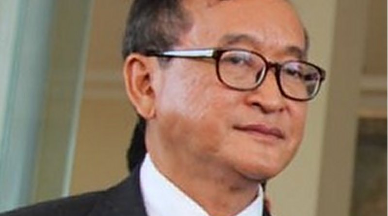 Cambodia's Sam Rainsy. Photo Credit: VOA, Wikipedia Commons