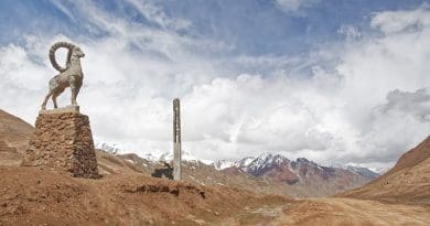 Border of Tajikistan and Kyrgyzstan