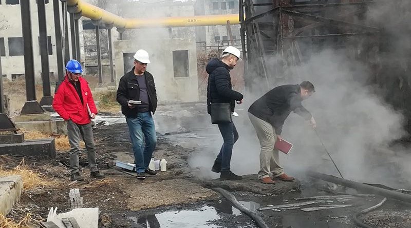 The operation gathered more than 200 enforcement authorities worldwide, such as here in Bosnia and Herzegovina where officers inspect a company suspected of illegal discharge into local rivers. Photo Credit: INTERPOL