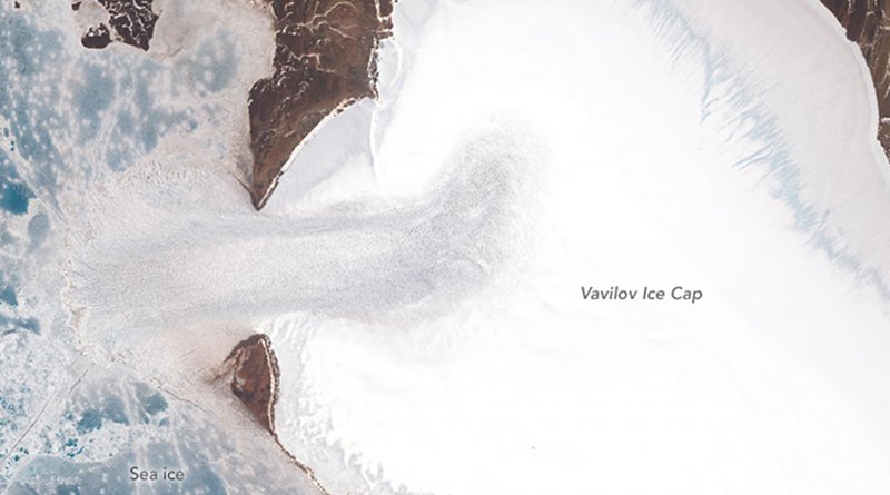 Vavilov ice cap. Photo Credit: NASA