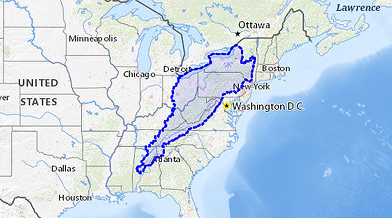 Extent of the Appalachian Basin. Credit: USGS