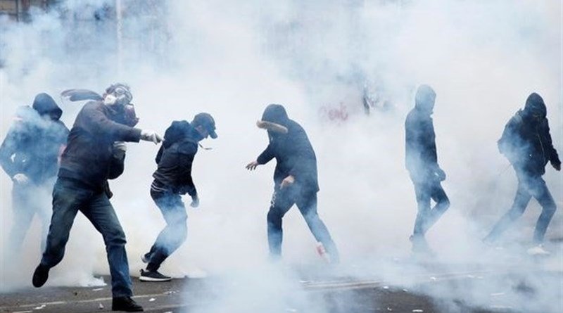 Protests in France. Photo Credit: Tasnim News Agency