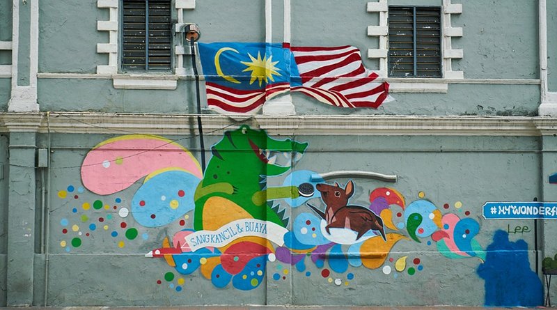 malaysia flag graffiti
