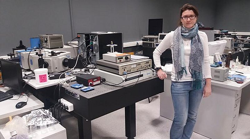 This is Senior Researcher of the 'Fabrika' Science and Technology Park, Ph.D. in Physics Anna Tsibulnikova. CREDIT Immanuel Kant Baltic Federal University