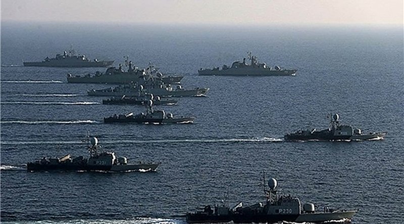 File photo of joint naval drill of Iran, Russia and China. Photo Credit: Fars News Agency
