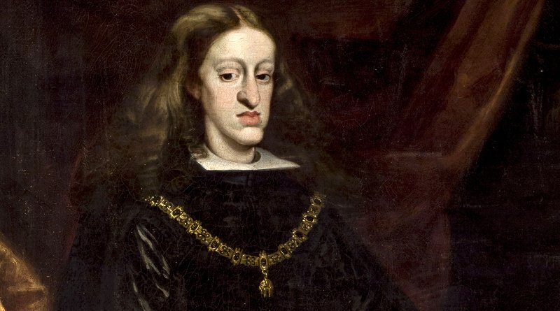 King Charles II of Spain. Painting by Juan Carreño de Miranda (1614–1685), Wikimedia Commons