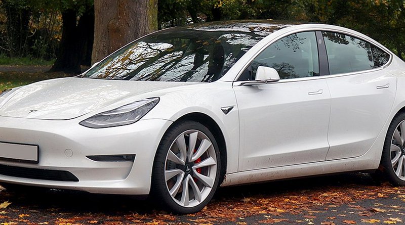 A 2019 Tesla Model 3 Performance AWD. Photo Credit: Vauxford, Wikipedia Commons