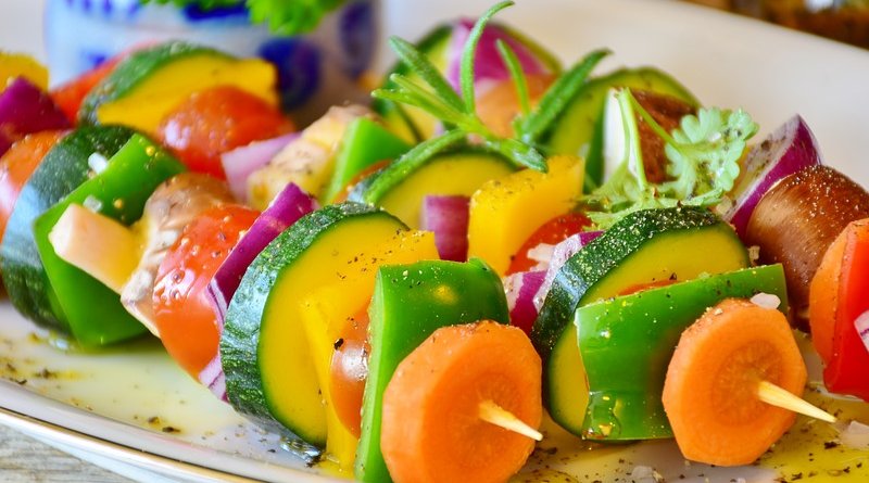 vegetable vegan skewers