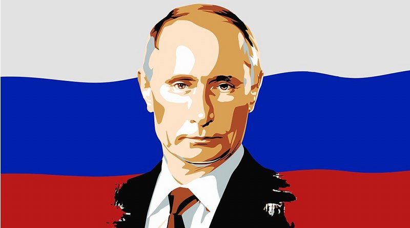 vladimir putin russia flag