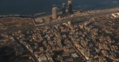 An aerial view of Tripoli, Libya from a UN aircraft. Photo Credit: UN/Abel Kavanagh