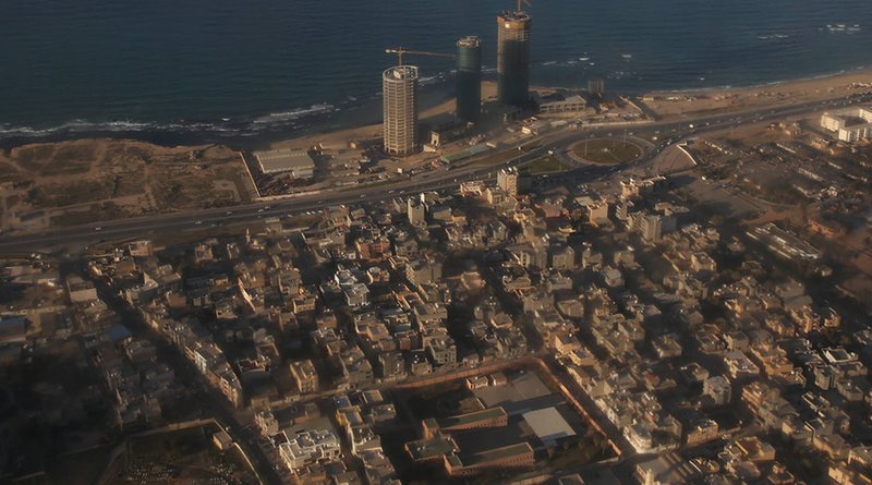 An aerial view of Tripoli, Libya from a UN aircraft. Photo Credit: UN/Abel Kavanagh