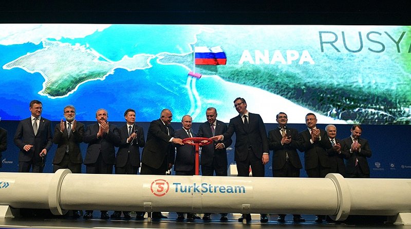 Ceremony to launch TurkStream gas pipeline. Photo Credit: Kremlin.ru