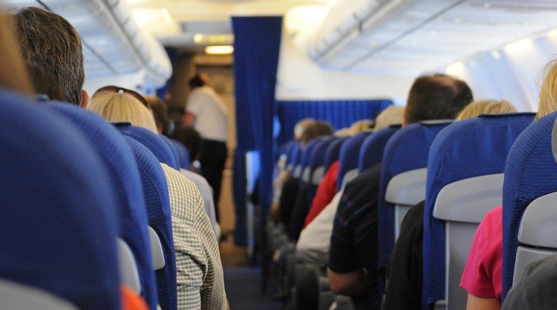 Airplane On Board Seats People Travel