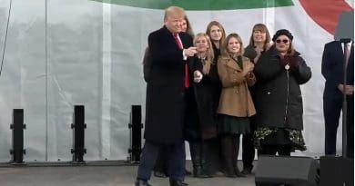 President Donald Trump attends March for Life rally. Photo Credit: White House video screenshot