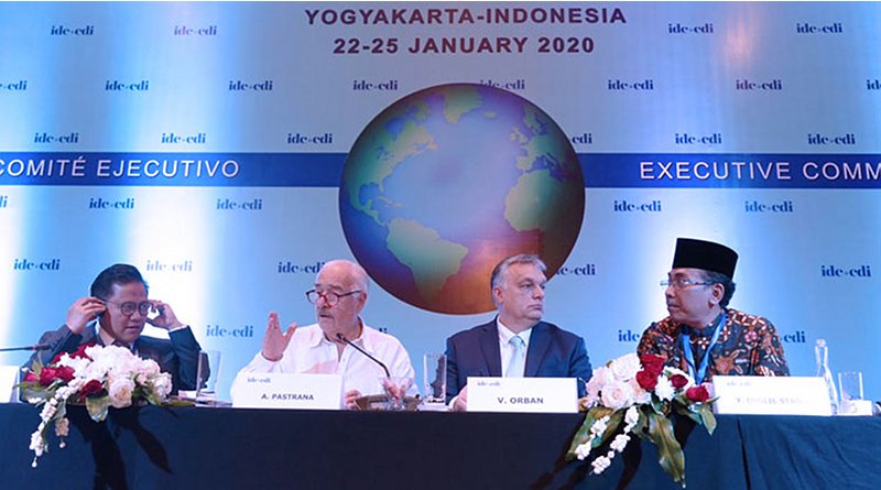 Centrist Democrat International (CDI) meeting in Indonesia with Hungarian Prime Minister Victor Orban attending.
