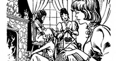 The March Sisters. An illustration from Baronet Books' Great Illustrated Classics: Little Women. Source: Wikipedia Commons