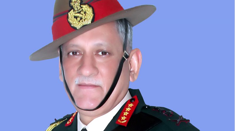 The portrait of India's first Chief of Defence Staff (CDS), General Bipin Rawat. Photo Credit: Ministry of Defence, Wikipedia Commons