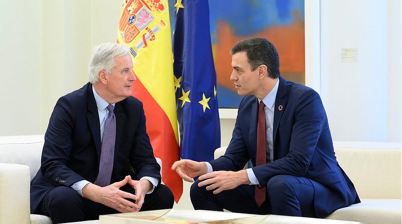 Spanish Prime Minister Pedro Sánchez and the EU’s chief Brexit negotiator Michel Barnier. Photo Credit: La Moncloa