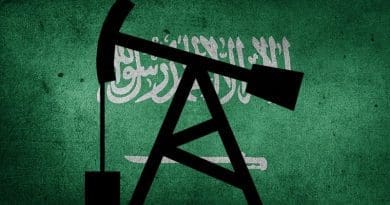 saudi arabia flag oil exploration pumpjack
