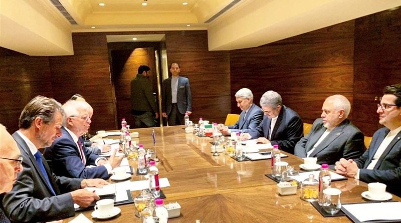 High Representative of the European Union Josep Borrell meets with Iranian Foreign Minister Mohammad Javad Zarif. Photo Credit: Tasnim News Agency