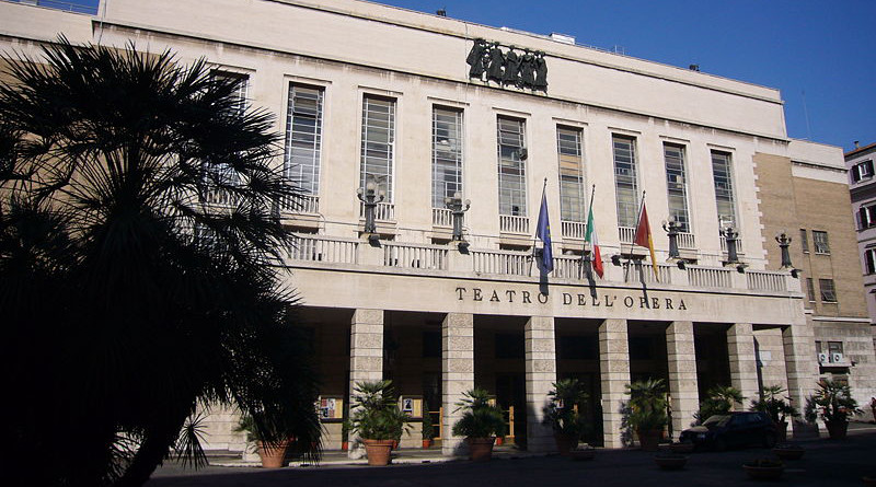 Facade of the Teatro dell'Opera in Rome, Italy. Photo Credit: Lalupa, Wikipedia Commons