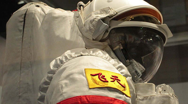 Chinese EVA spacesuit "Feitian". Photo Credit: Johnson Lau, Wikipedia Commons