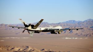 MQ-9 Reaper flies training mission over Nevada Test and Training Range, July 15, 2019 (U.S. Air Force/William Rio Rosado)