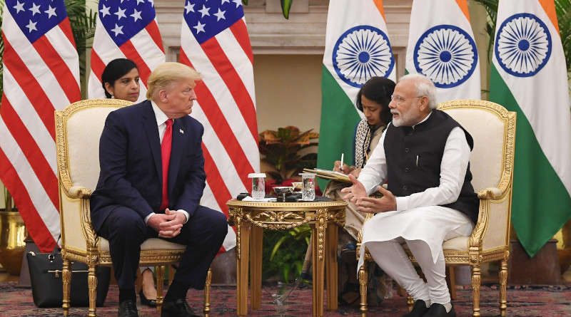 India's Prime Minister Shri Narendra Modi meeting the President of United States of America Donald Trump, at Hyderabad House, in New Delhi on February 25, 2020. Photo Credit: India PM Office