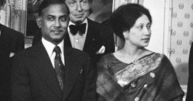 Bangladesh's Begum Khaleda Zia with husband Ziaur Rahman in 1979. Photo Credit: Suyk, Koen / Anefo, Wikipedia Commons