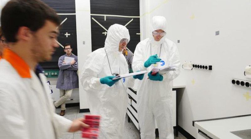wenty-two participants from 11 IPNDV partner countries gathered at Forschungszentrum Jülich in Jülich, Germany on September 23, 2019 to participate in the Nuclear Disarmament Verification Exercise, jointly organized by France and Germany. Credit: Forschungszentrum Jülich / Tobias Schlößer.
