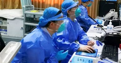Emergency room nurses wear face masks at Second People's Hospital of Shenzhen in China. Photo Credit: Man Yi, UN News
