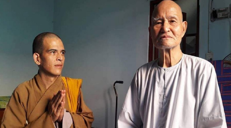 Most Venerable Thich Quang Do (right). Photo courtesy of Thich Ngo Chanh's Facebook page