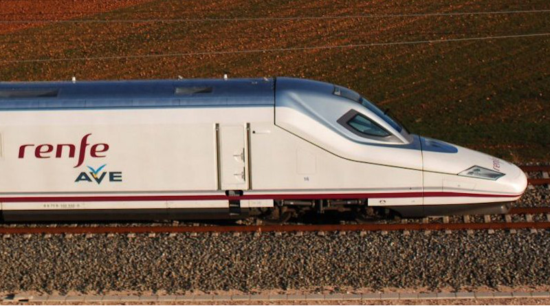 File photo of a high-speed Renfe "Ave" train. Photo Credit: Renfe
