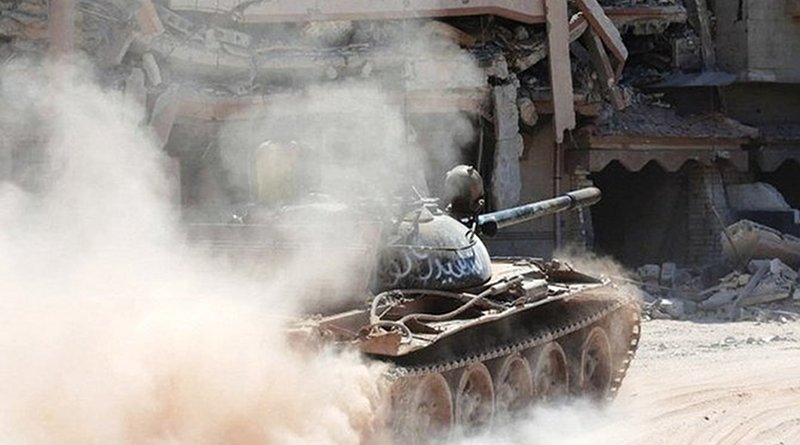 Libyan National Army forces patrol through the streets of Libya. Photo/Twitter