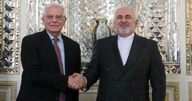 Iranian Foreign Minister Mohammad Javad Zarif and High Representative of the European Union Josep Borrell. Photo Credit: Tasnim News Agency