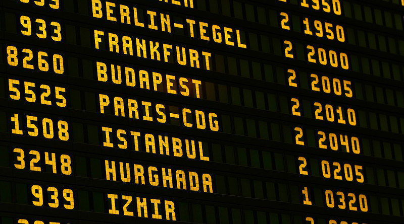 Airport Board Flying Scoreboard Letters Ad