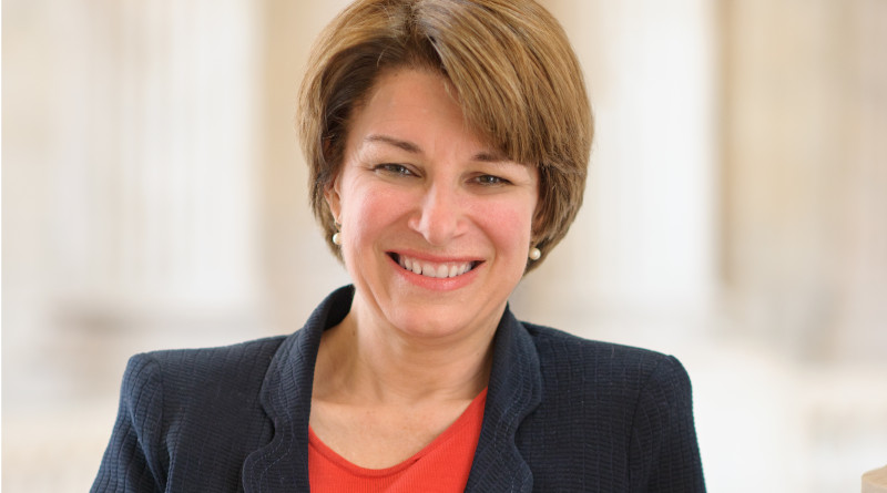 Official portrait of U.S. Senator Amy Klobuchar (D-MN). Photo Credit: US Senate, Wikimedia Commons