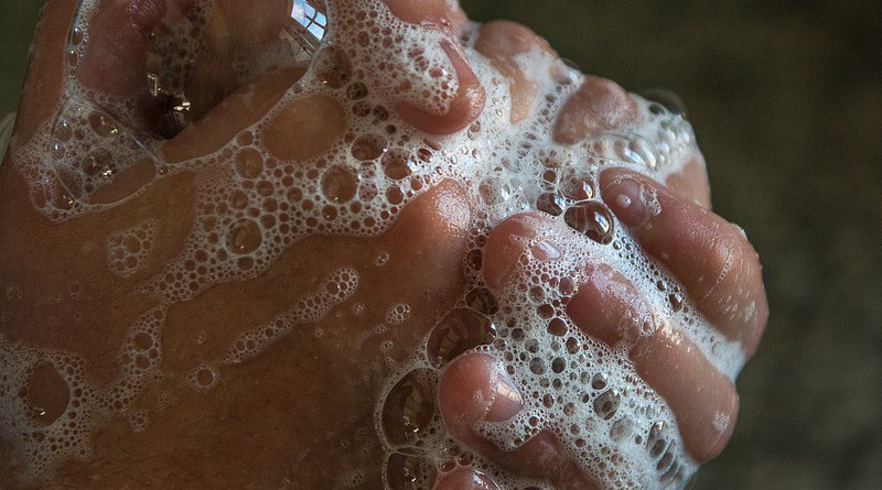 Hands Soap Bubbles Hygiene Wash