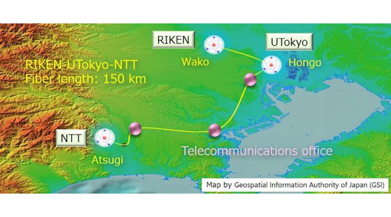 Researchers connected three laboratories in a 100-kilometer region with an optical telecommunications fiber network stable enough to connect optical atomic clocks. CREDIT Tomoya Akatsuka, Nippon Telegraph and Telephone Corporation