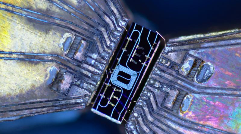 New chip-based devices contain all the optical components necessary for quantum key distribution. The cost-effective platform is designed to facilitate citywide networks. CREDIT Henry Semenenko, University of Bristol