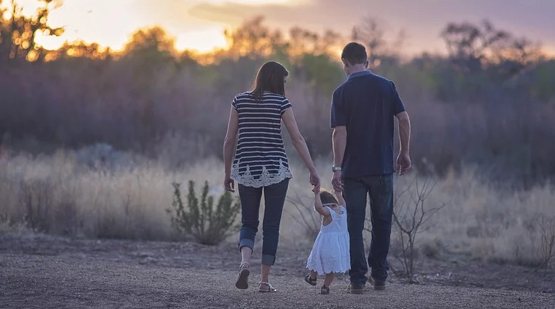 Family Parents Mother Father Toddler Life Evening