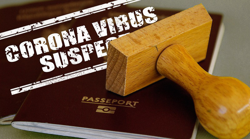 Coronavirus COVID-19 Stamp Pass Passport Suspicion Closure
