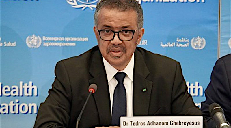 WHO Director-General Tedros Adhanom Ghebreyesus. Photo Credit: Tasnim News Agency
